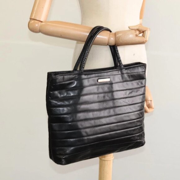 GUCCI Hand Bag Leather Black Auth fm4522 - Picture 11 of 16